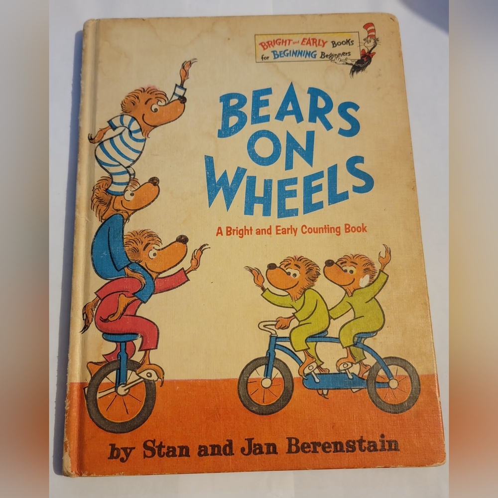 Original 1969 Bears On Wheels book by Stan and Jan Berenstain